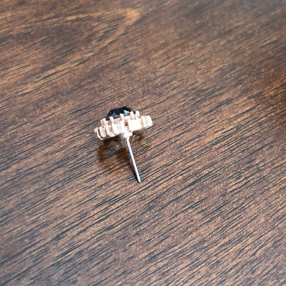 Crystal Glimmer Circle Stud Earrings - Picture 5 of 8